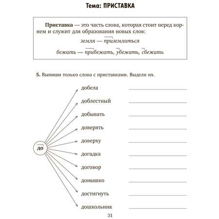 Рабочая тетрадь ИД Литера Все виды разбора по русскому языку. Тренировочные упражнения с 1 по 4 классы