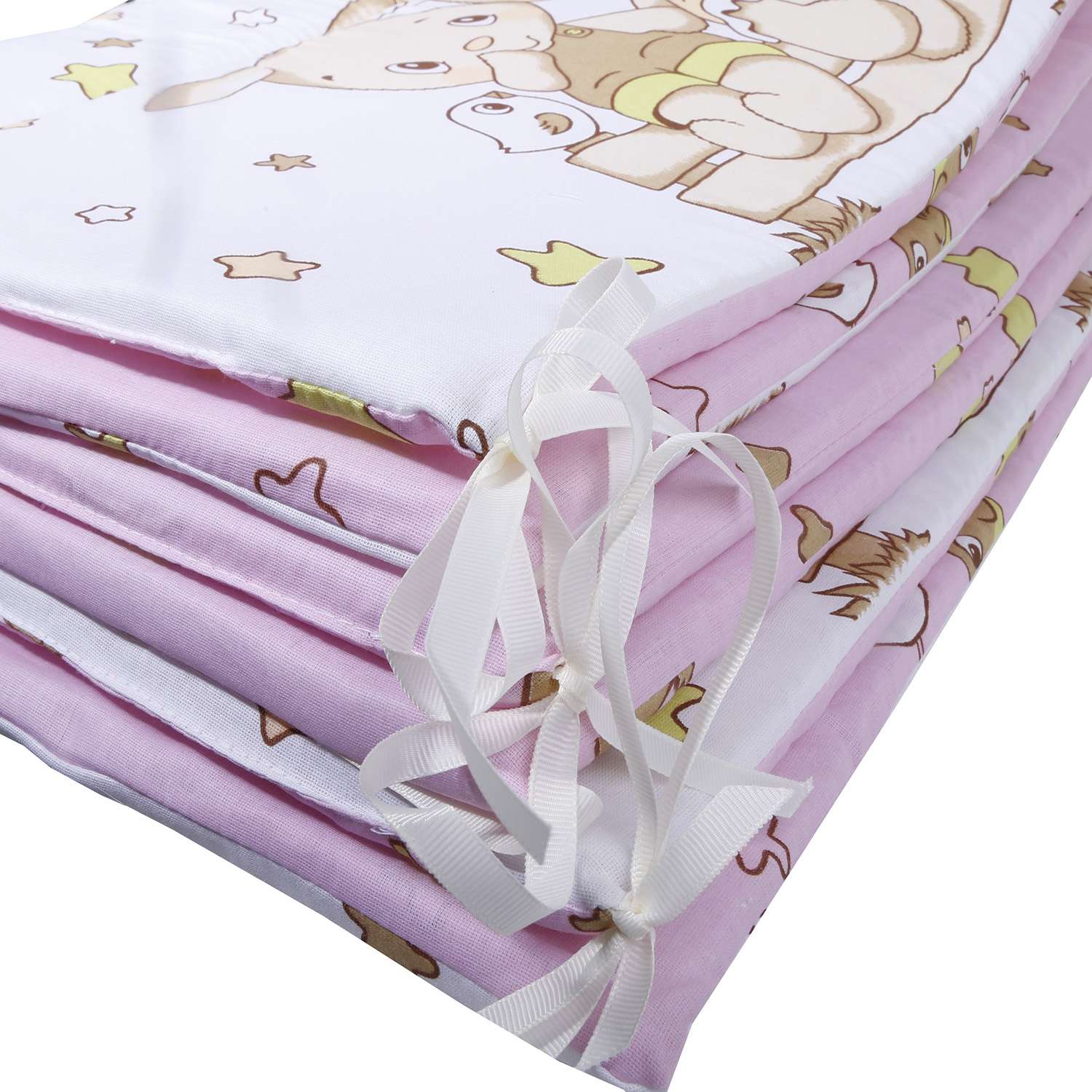 Комплект постельного белья Эдельвейс Друзья 4предмета Розовый 10409 - фото 6