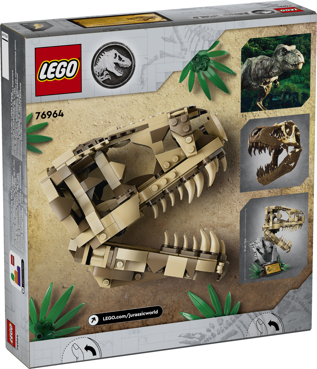 Конструктор LEGO Jurassic World Череп T.Rex 76964 - фото 4