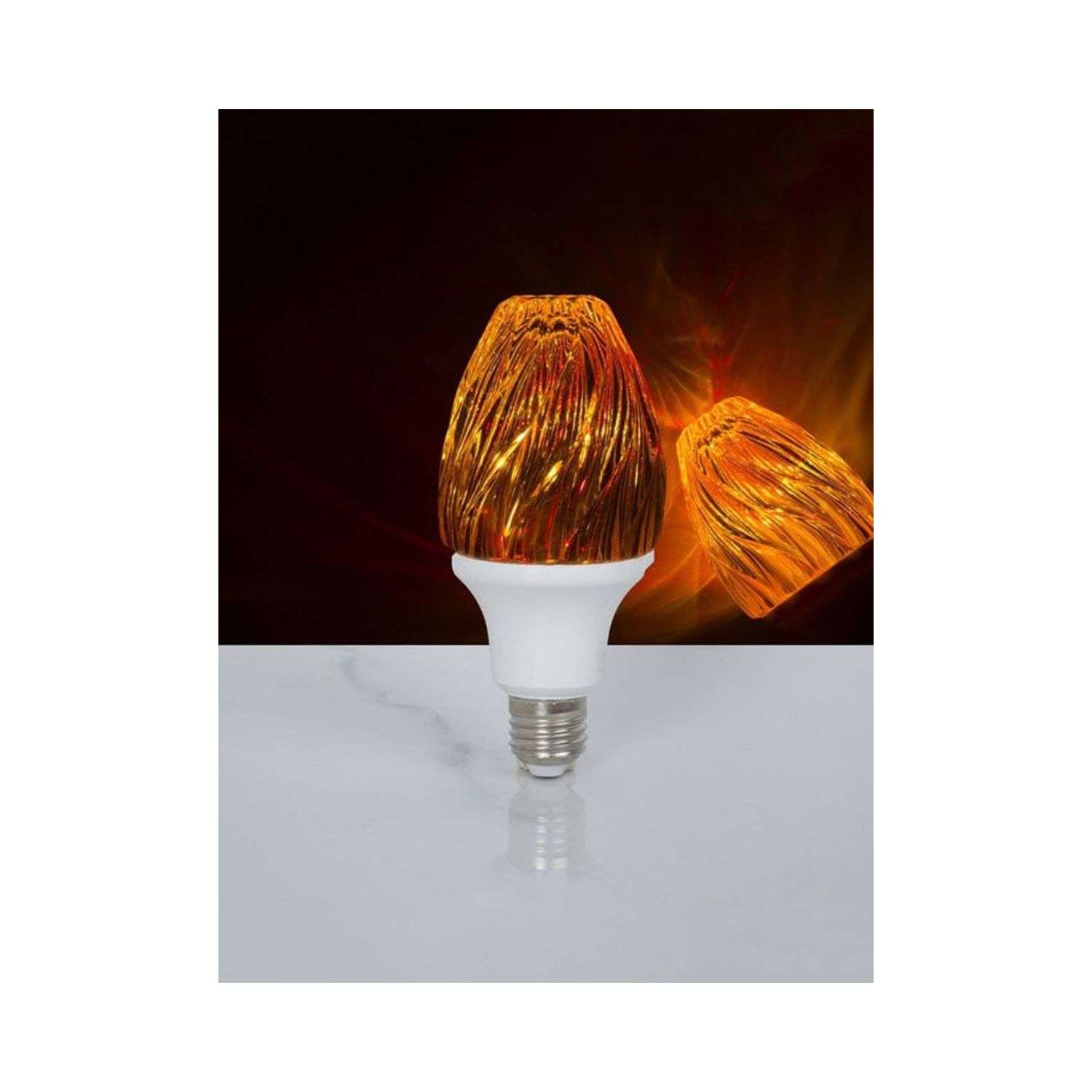 Светодиодная лампочка Uniglodis Пламя цветное свечение - фото 3