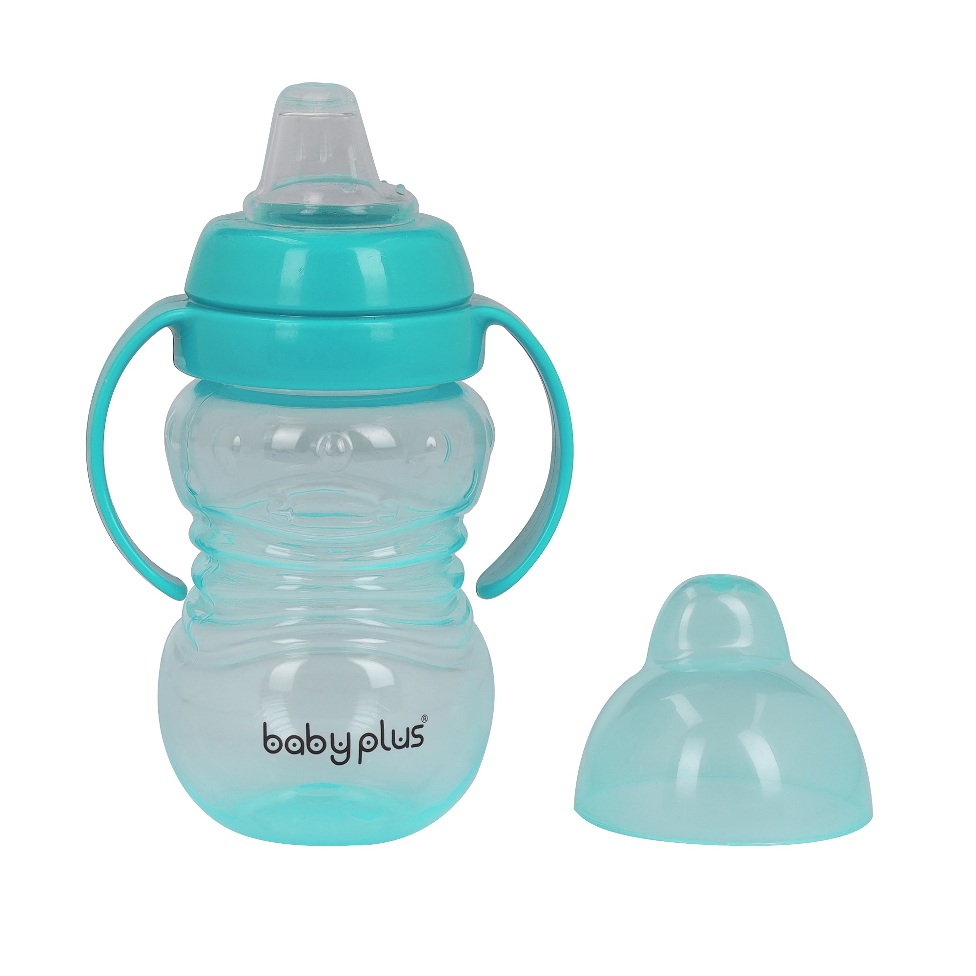 Бутылочка для кормления Baby Plus с ручками и соской BP5076-B 275 мл зеленая - фото 2