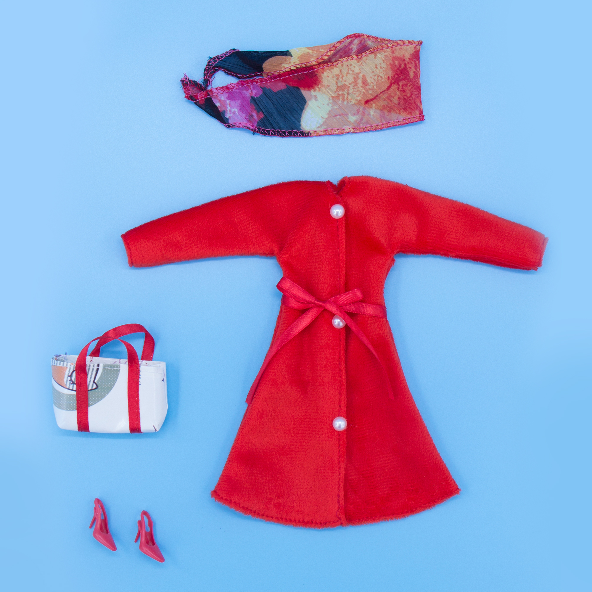 Пальто Модница для куклы 29 см 1906 красный 1906красный - фото 11