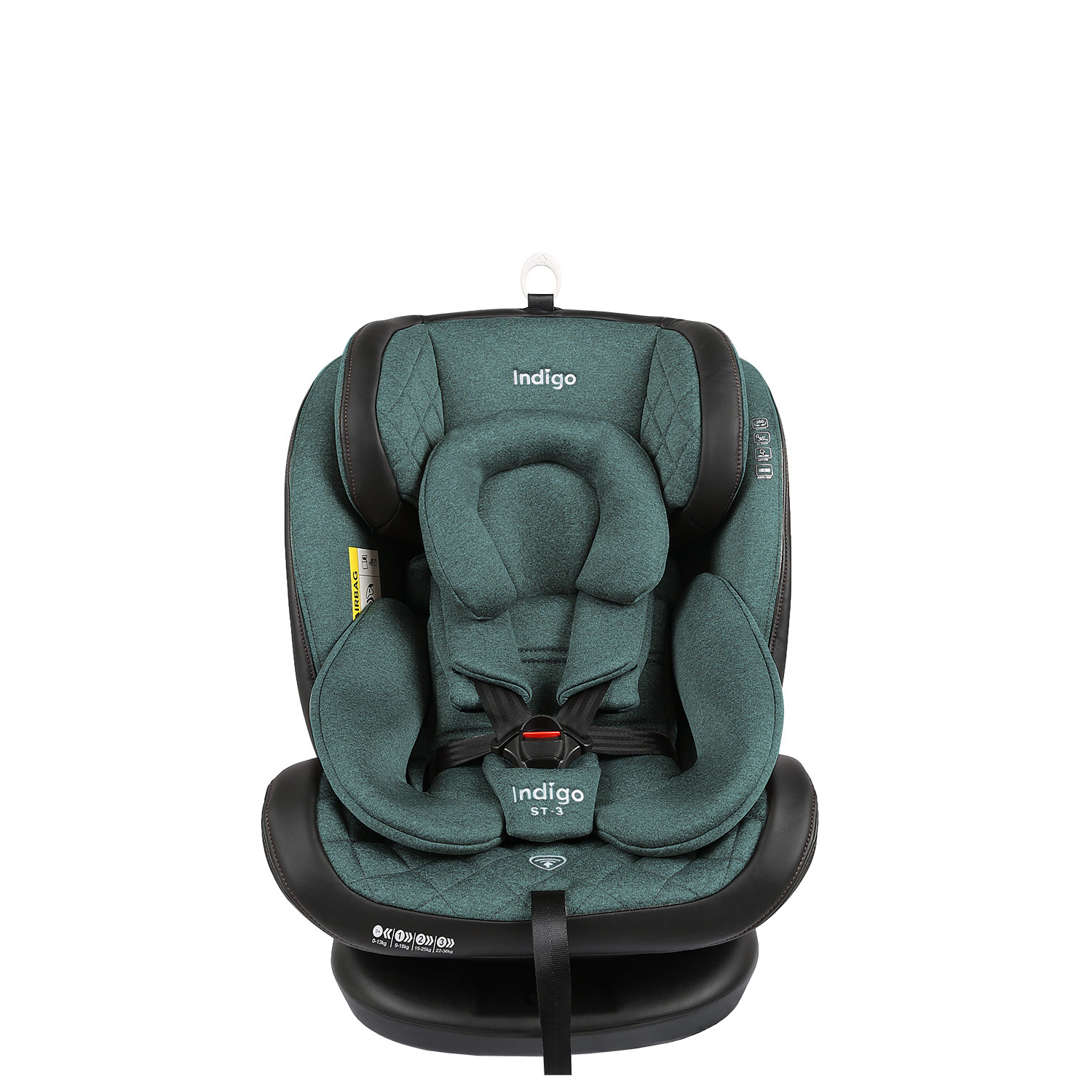 Автокресло Indigo Aero isofix Зеленый - фото 5