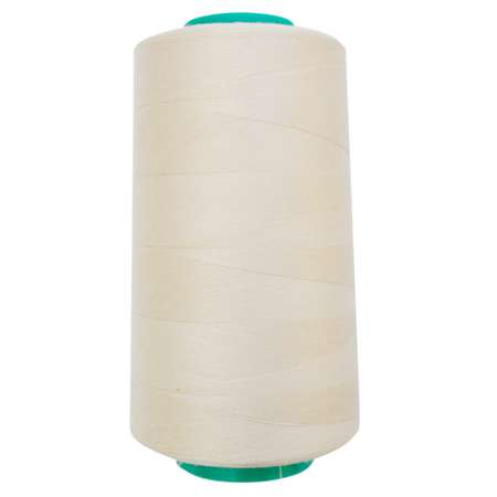 Нитки Bestex промышленные для тонких тканей для шитья 50/2 5000 ярд 1 шт 202 молочно - бежевый