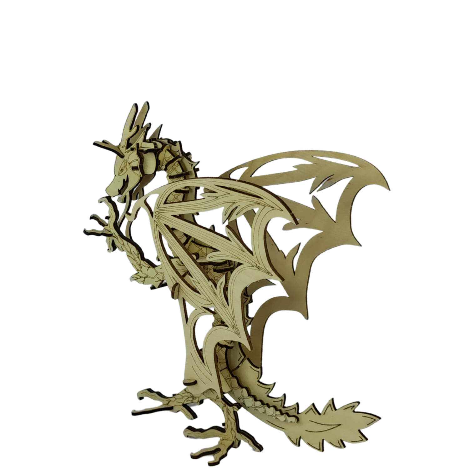 Сборная модель My_derevo Деревянный Дракон Игрушка Статуэтка 2024 - фото 8