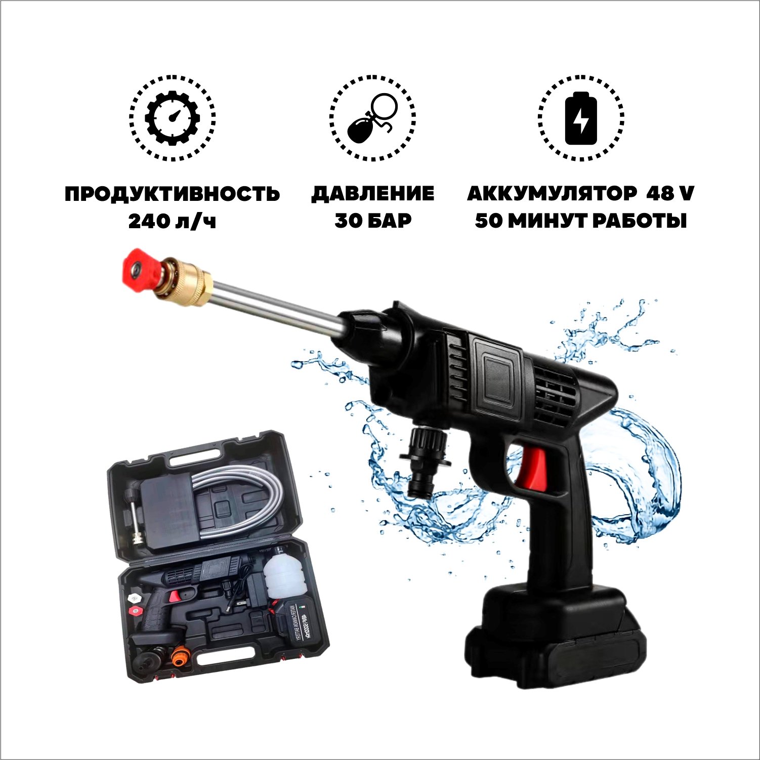 Мойка аккумуляторная SmartRules высокого давления купить по цене 6570 ₽ в  интернет-магазине Детский мир
