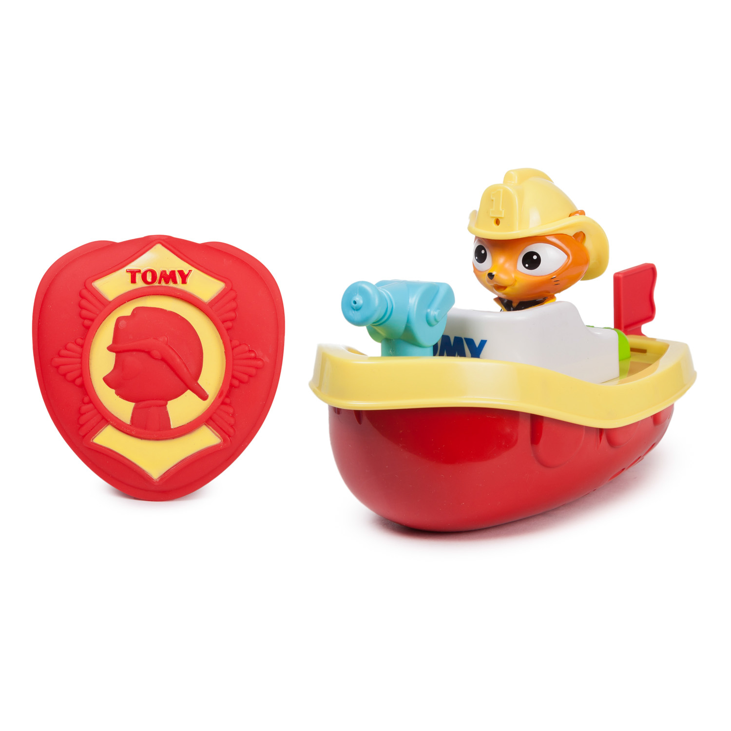 Игрушка для ванной Tomy Пожарный катер со звуковым пультом - фото 1