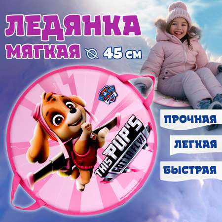 Ледянка мягкая Щенячий патруль 1toy Sky 45 см круглая