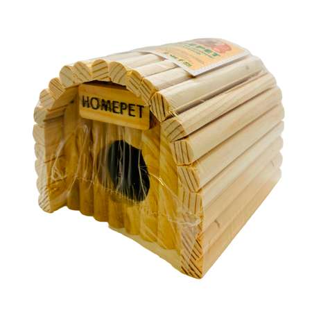 Домик для грызунов Homepet Ракушка деревянный 12.5*13*10.5см