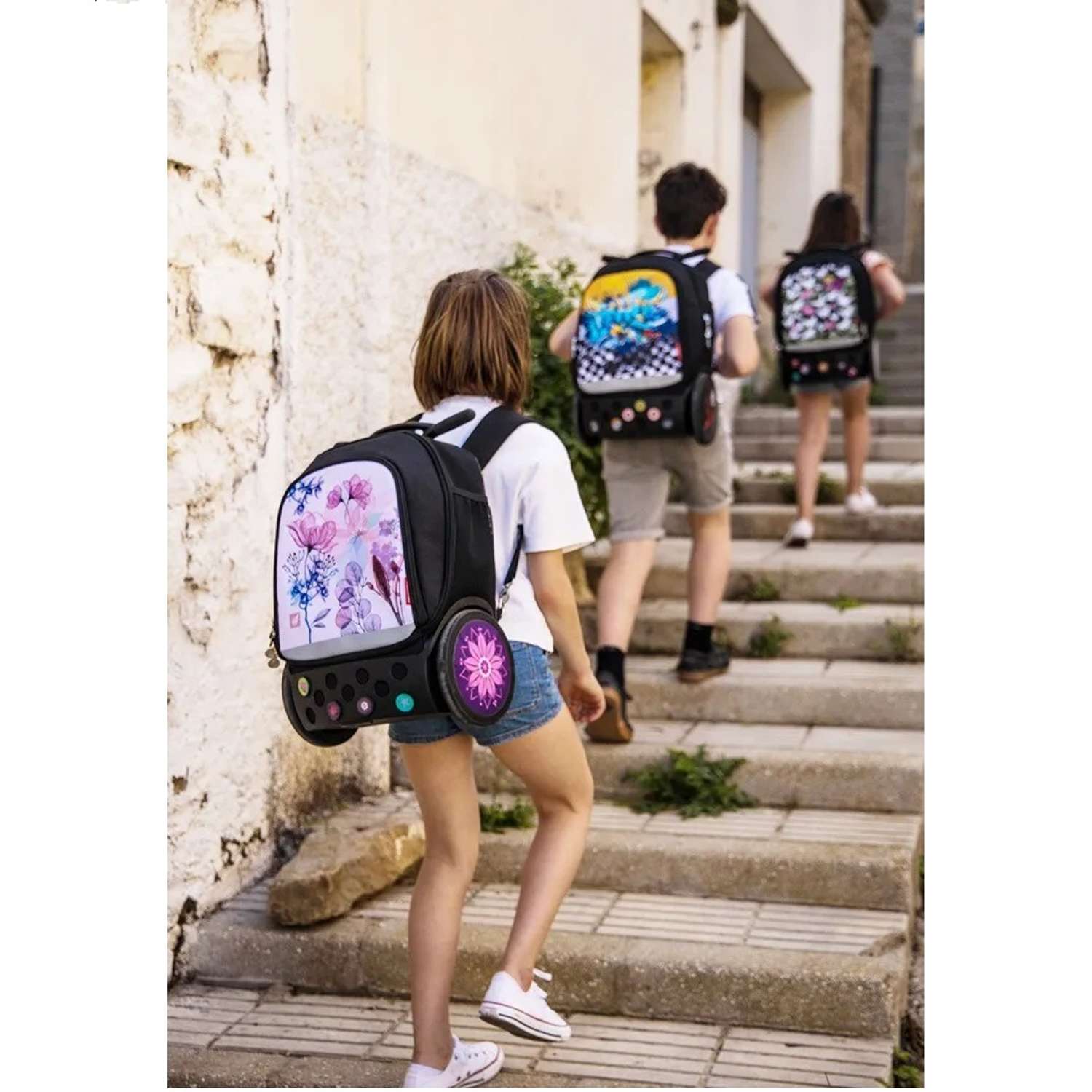 Рюкзак на колесах Nikidom Supergirl с лямками размер L - фото 10