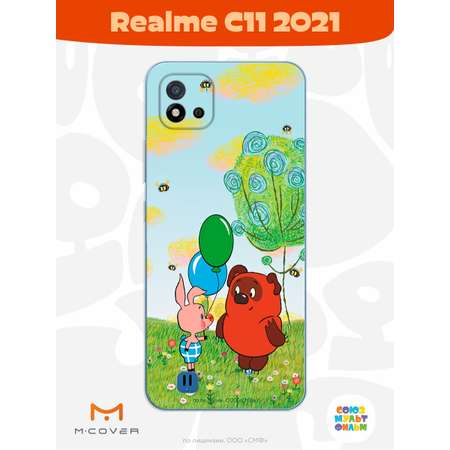 Силиконовый чехол Mcover для смартфона Realme C11 (2021) Союзмультфильм Лучшие друзья