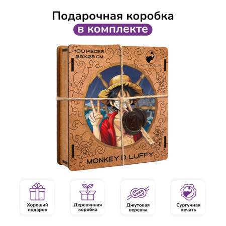 Пазл фигурный деревянный Active Puzzles Манки Д. Луффи