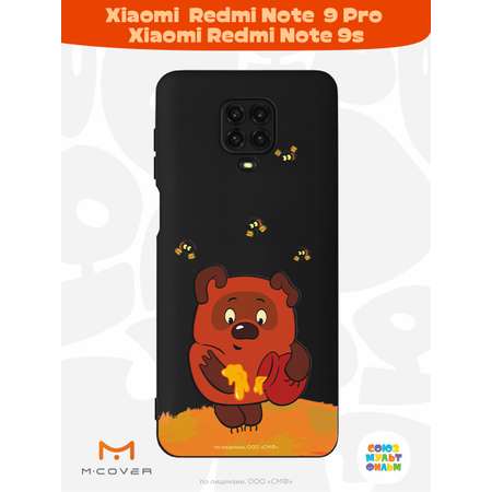 Силиконовый чехол Mcover для смартфона Xiaomi Redmi Note 9S Note 9 Pro Союзмультфильм Медвежонок и мед