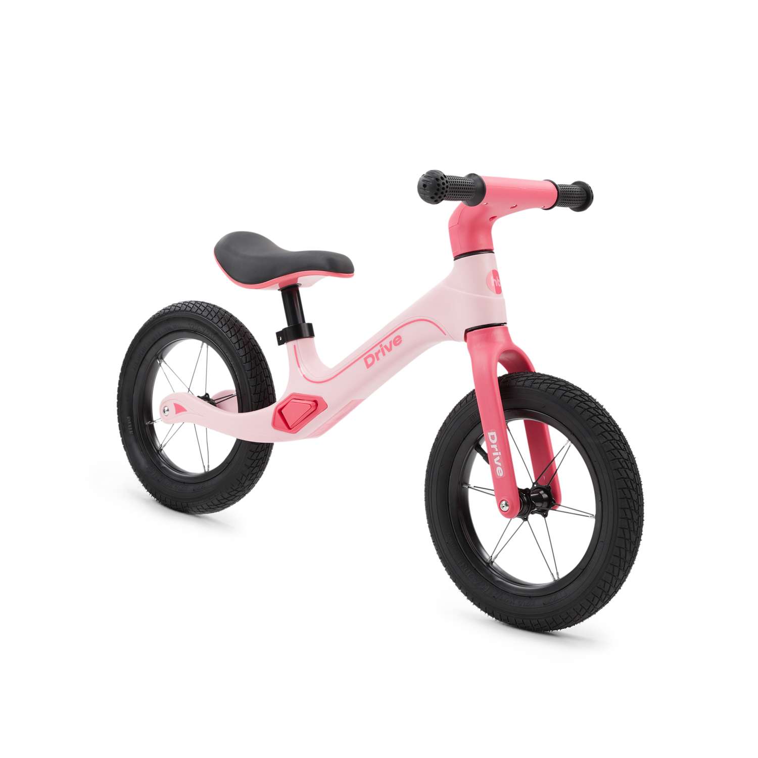 Беговел детский Happy Baby Speedy от 2 лет с надувными колесами розовый - фото 1