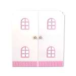 Двери для кукольного дома Pema kids бело-розовый МДФ