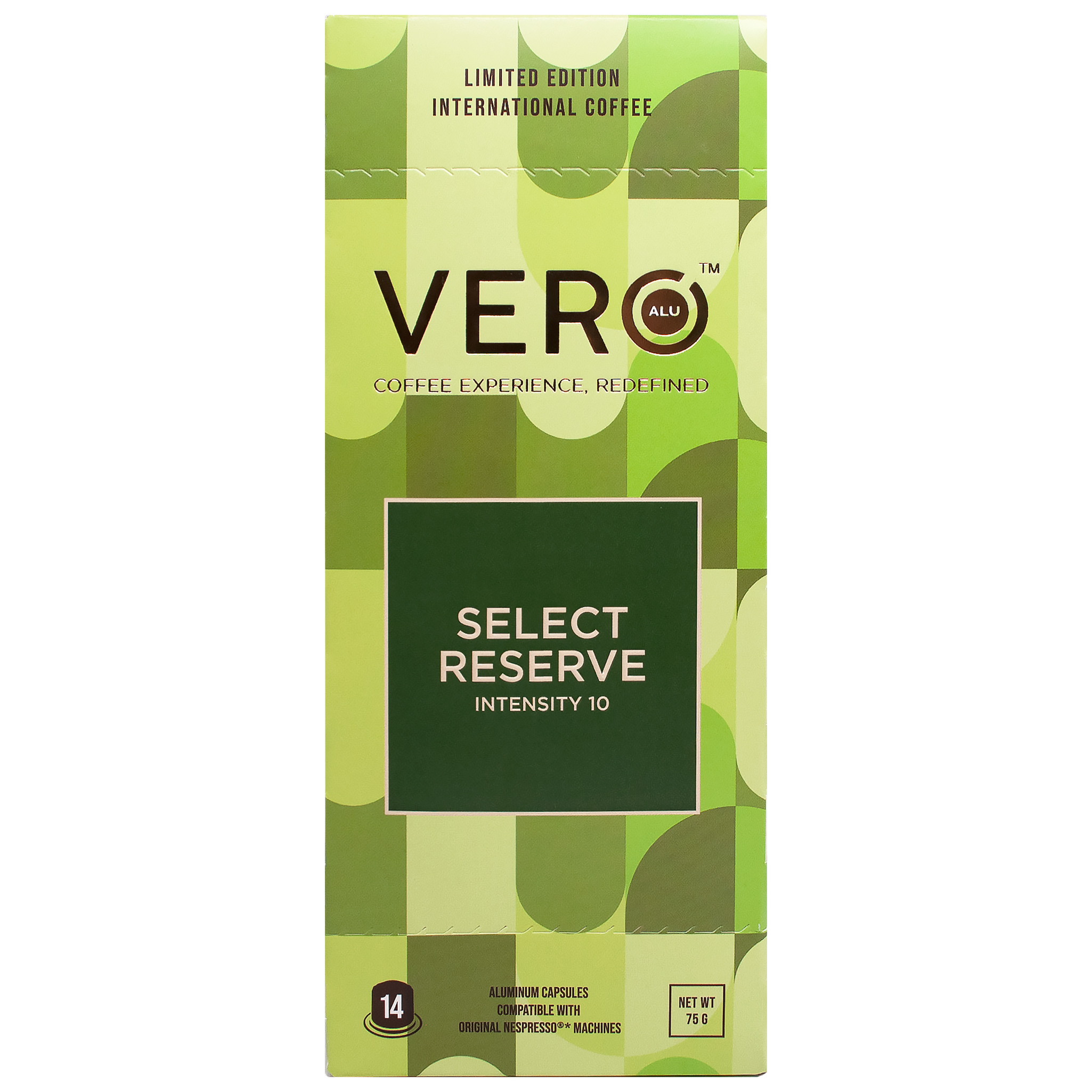 Кофе жареный молотый VERO в алюминиевых капсулах SELECT RESERVE COFFEE 14 шт - фото 1