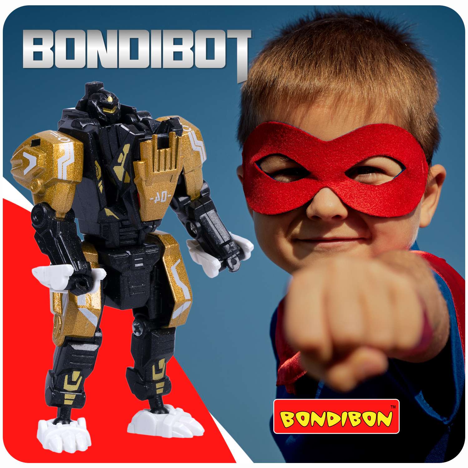 Трансформер BONDIBON 2в1 робот-лев с металлическими деталями - фото 11