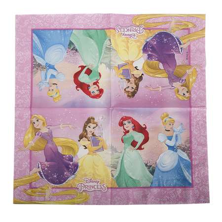 Бумажные салфетки Princess Heartstrong двухслойные 33x33 см 20 шт
