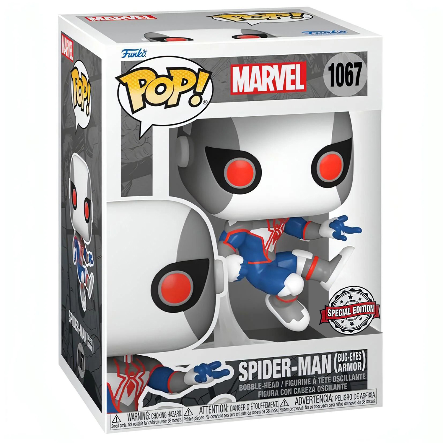 Фигурка Funko POP! Bobble Marvel Spider-Man (Bug-Eyes Armor) WinterCon22 (Exc) (1067) 65365 - фото 2