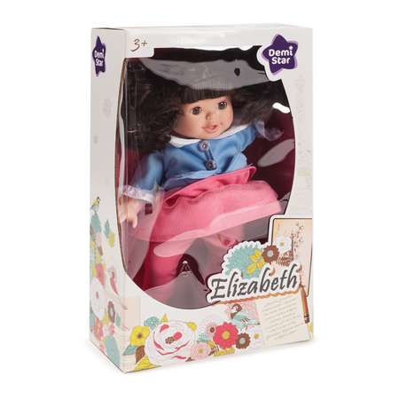 Кукла Demi Star Элизабет Брюнетка в голубой кофте розовой юбке розовых лосинах