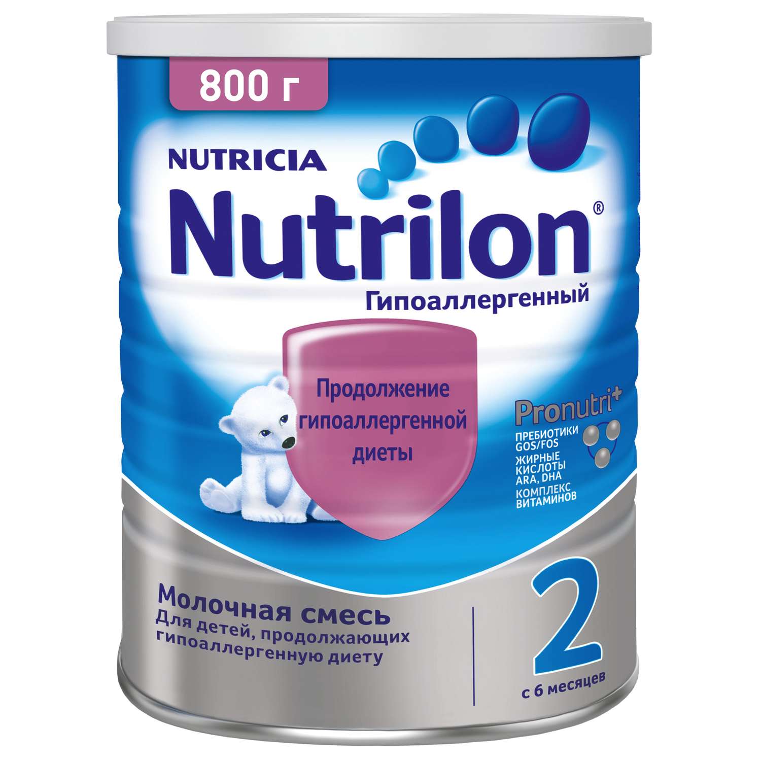 Смесь молочная Nutrilon 2 гипоаллергенная 800г с 6 месяцев - фото 1