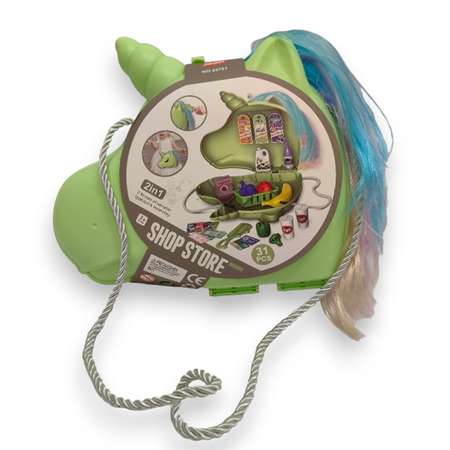 Детский игровой набор SHARKTOYS сумка для девочки Единорог с аксессуарами