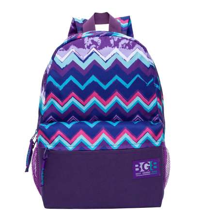 Рюкзак Grizzly для девочки фиолетовые зигзаги