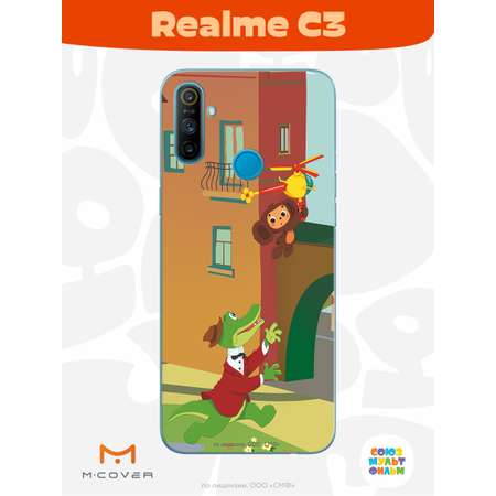 Силиконовый чехол Mcover для смартфона Realme C3 Союзмультфильм Полетели