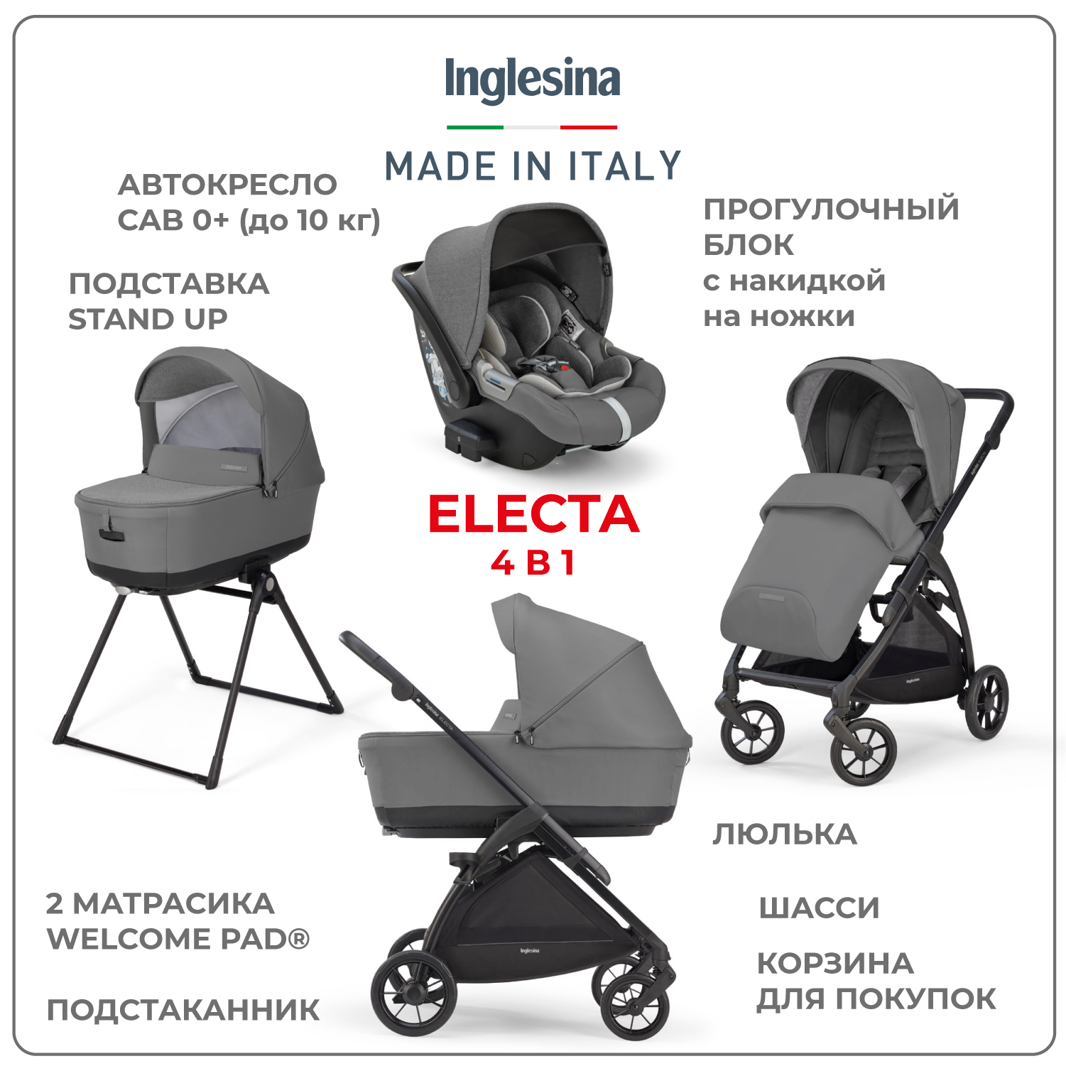 Коляска 3в1 Inglesina Electa - фото 2