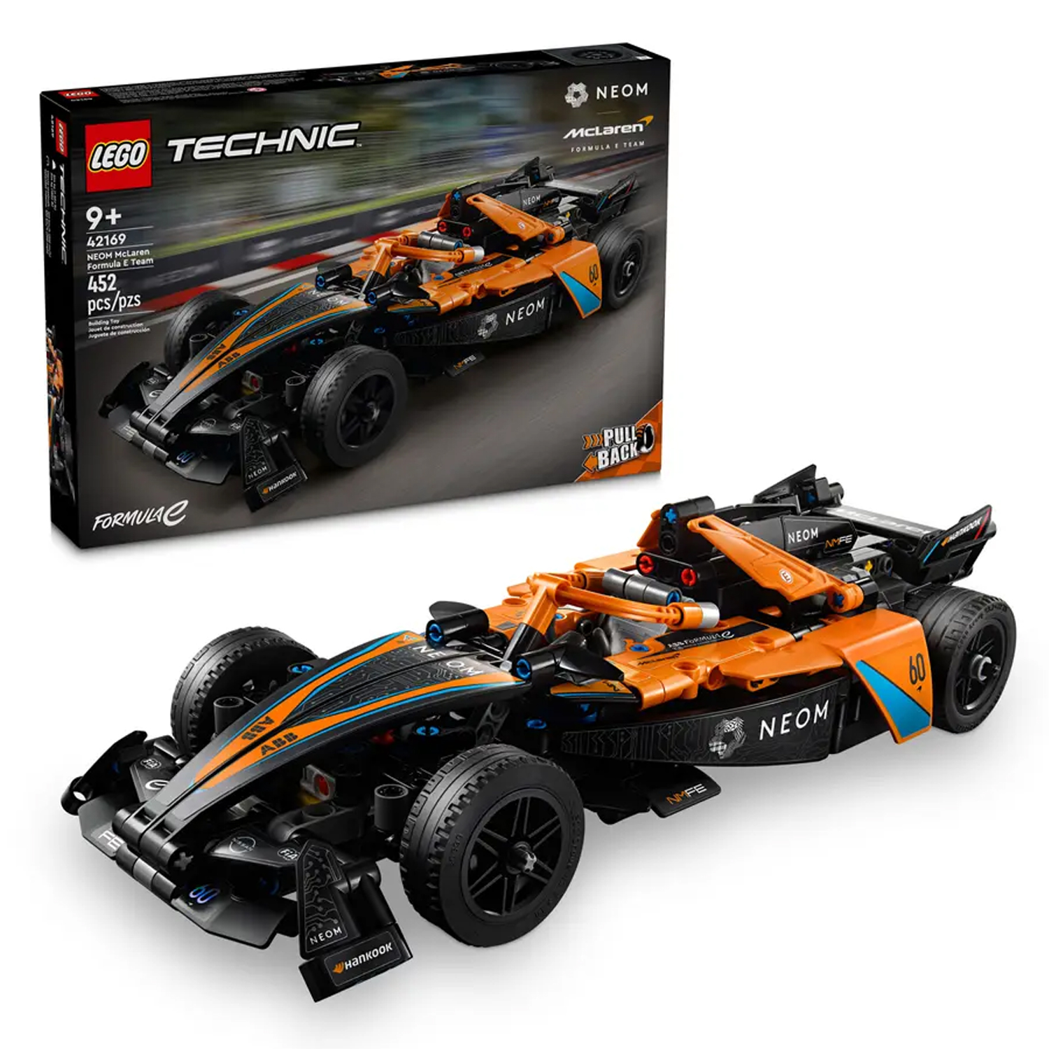 Конструктор детский LEGO Technic Автомобиль NEOM Formula E Pull-Back - фото 1