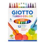 Набор фломастеров GIOTTO TURBO COLOR 12 цветов