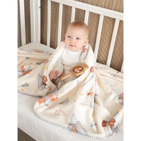 Плед Baby Nice micro flannel Самолётики 100х118 см