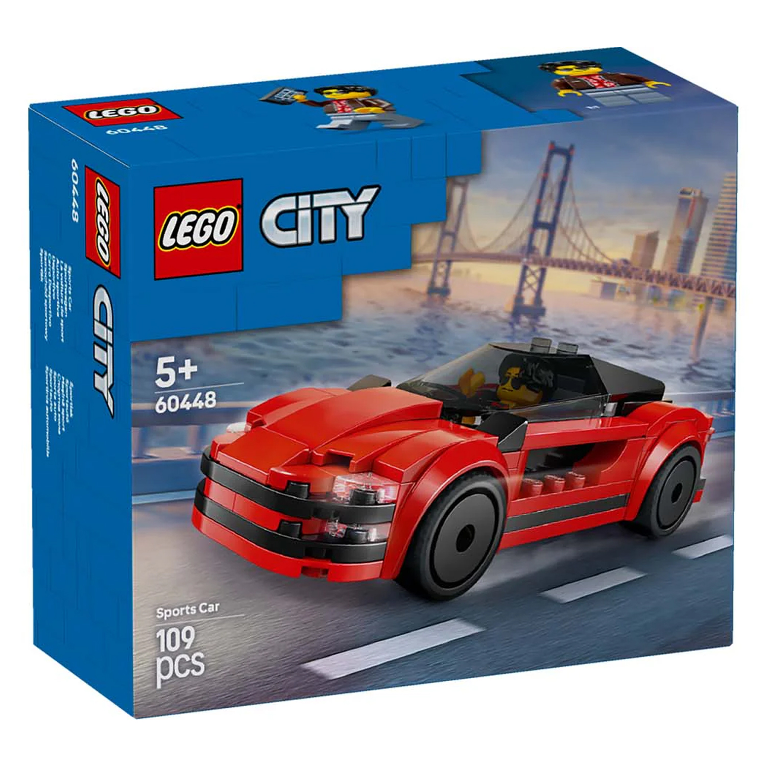 Конструктор детский LEGO City Красная спортивная машина - фото 4