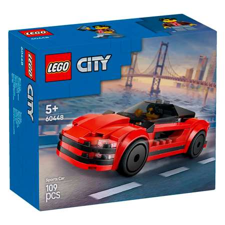 Конструктор детский LEGO City Красная спортивная машина