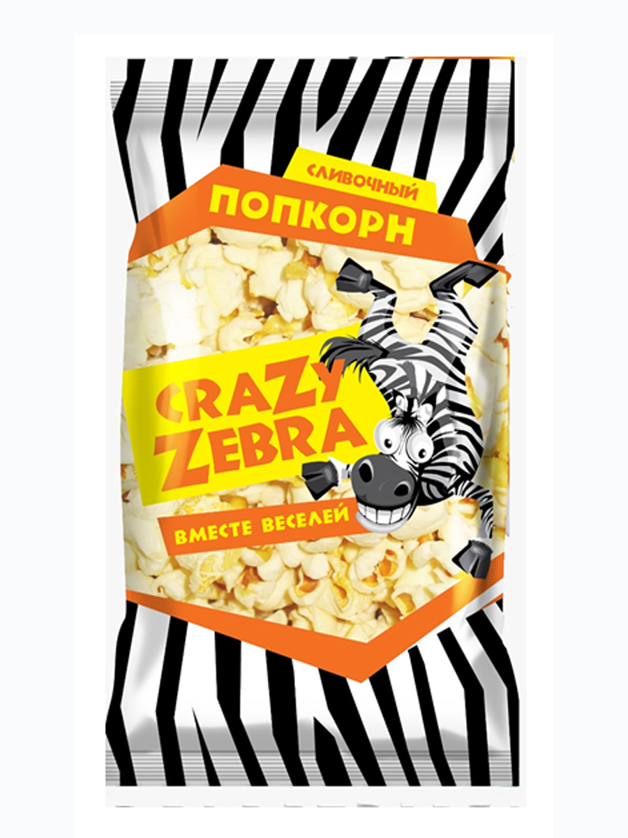 Попкорн Crazy Zebra сладкий - фото 1