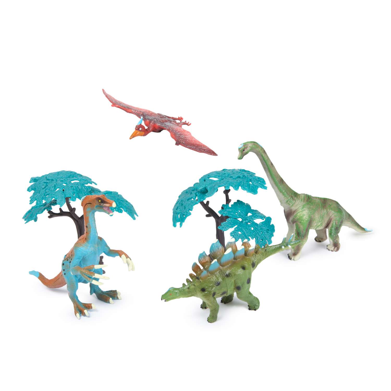Набор фигурок Attivio Динозавры 4шт с аксессуарами OTG0936337 - фото 1