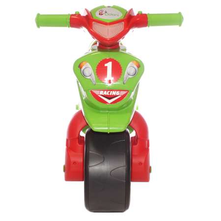 Мотоцикл -каталка Doloni Sport без музыки зелено-красный