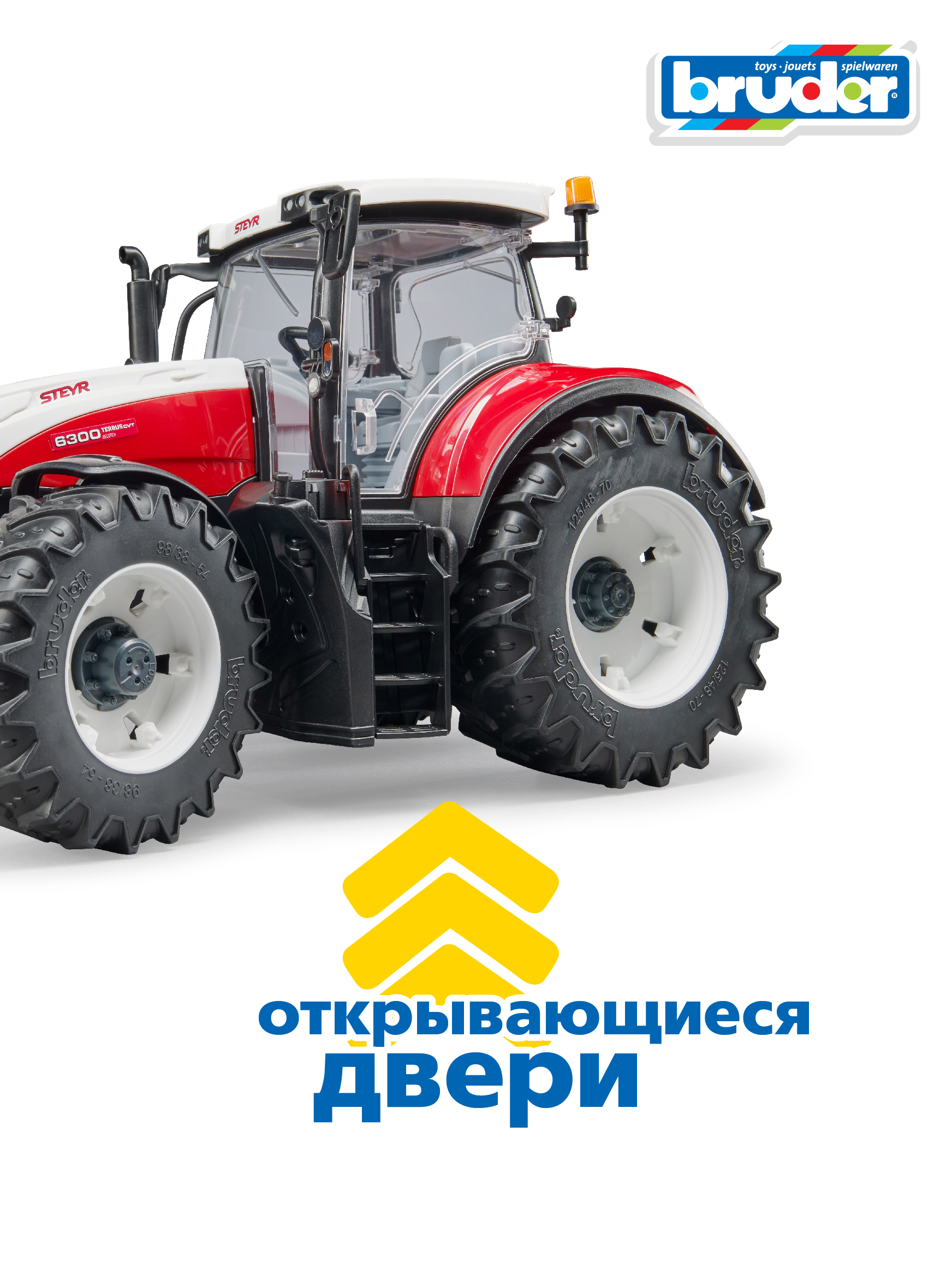 Трактор Bruder Steyr 6300 Terrus CVT без механизмов 03-180 - фото 5