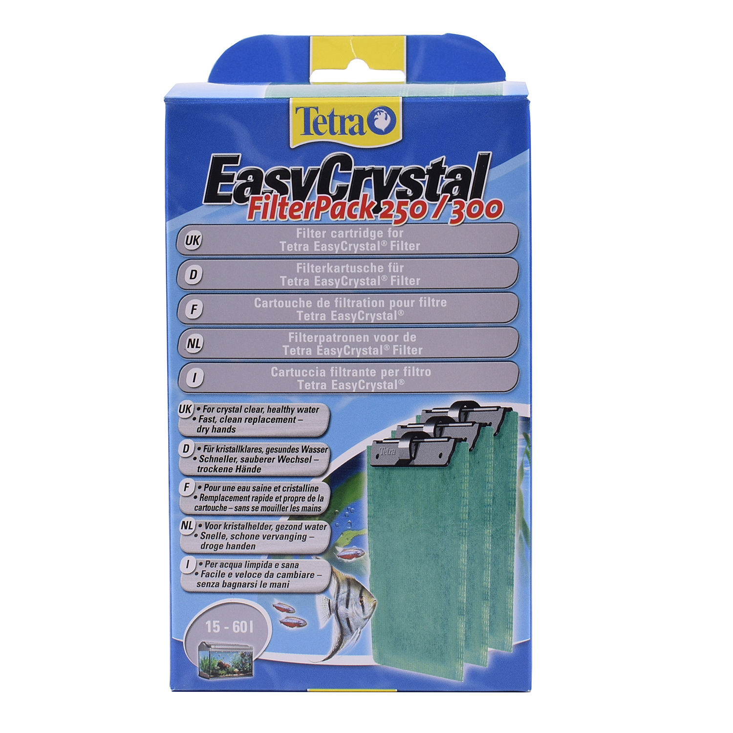 Картриджи Tetra EC 250/300C фильтрующие для внутренних фильтров EasyCrystal 250/300 3шт - фото 1