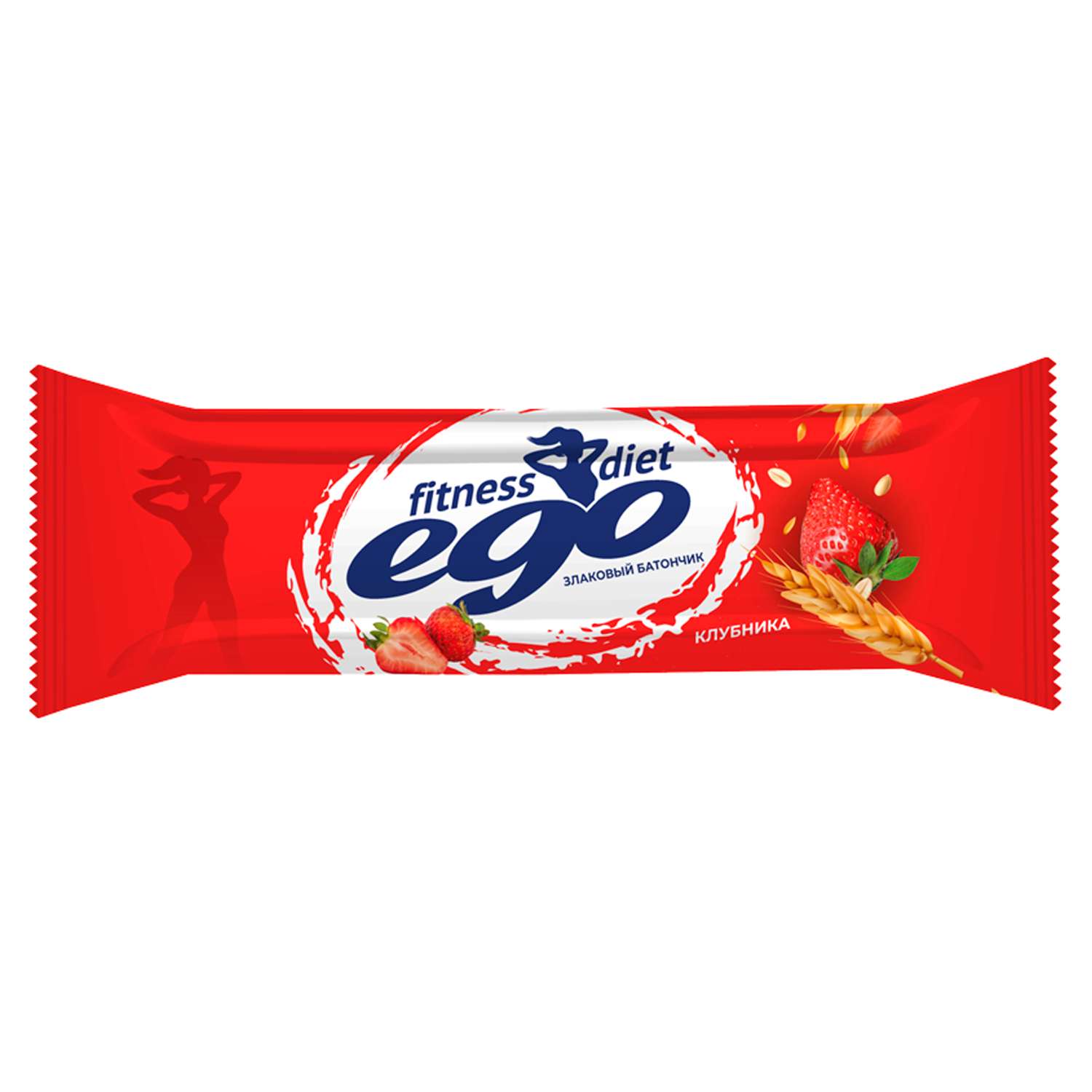 Батончик злаковый Ego fitness гранола-клубника с витаминами и железом 27г - фото 1