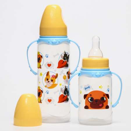 Набор бутылочек для кормления Mum and Baby «Тренд. Собачки» 150 и 250 мл