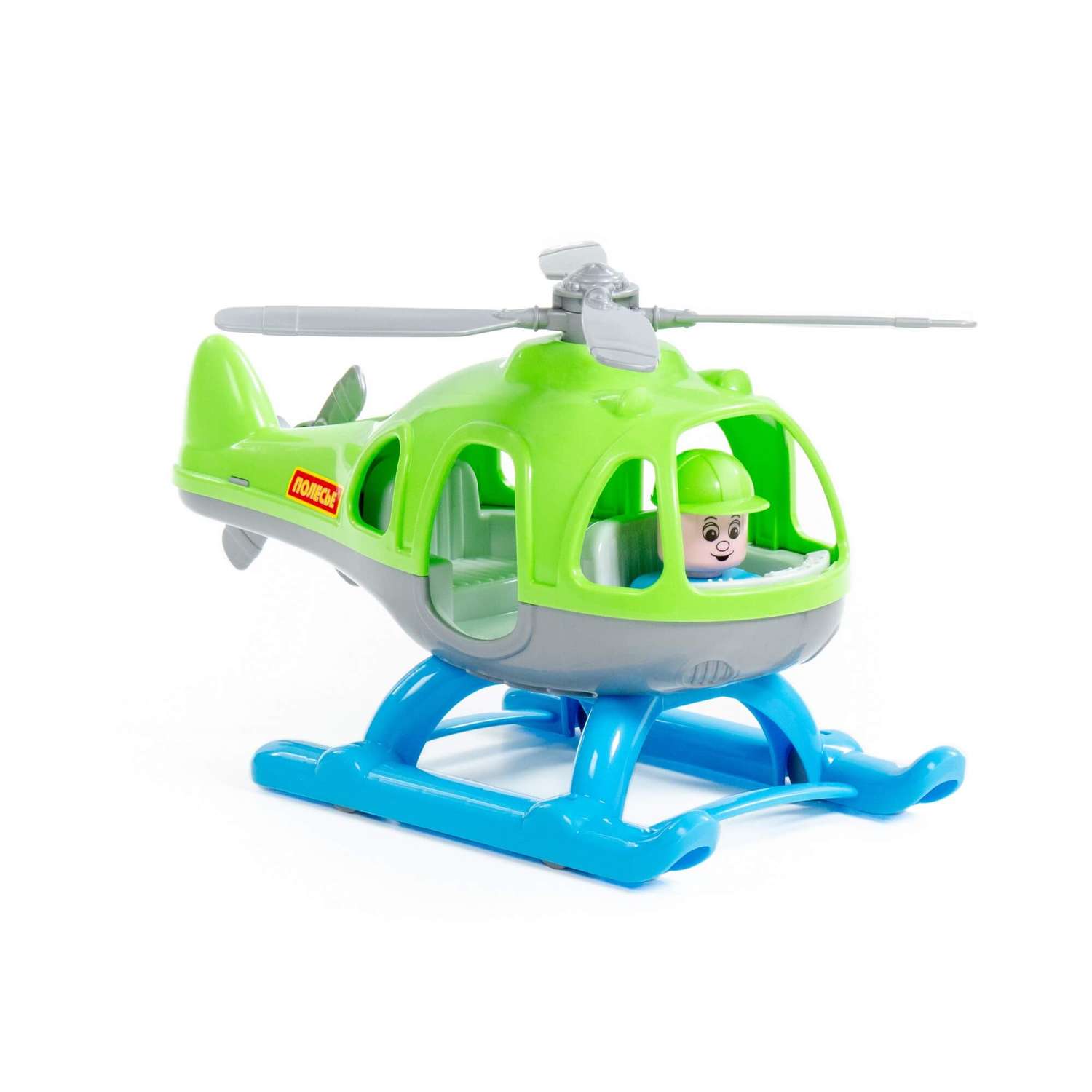 Вертолет Полесье Шмель зелёно-голубой 67654 - фото 1