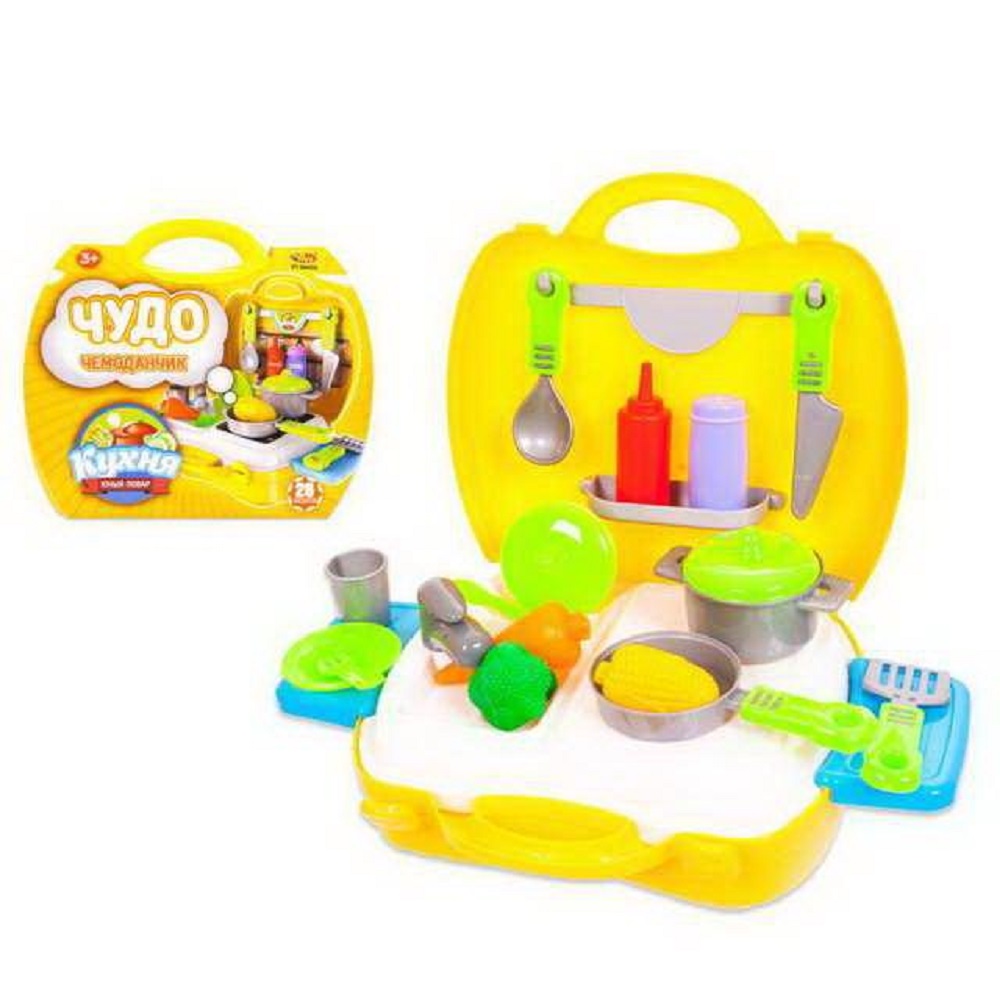 Игровой набор 21 предмет ABTOYS Чудо-чемоданчик Кухня - фото 2