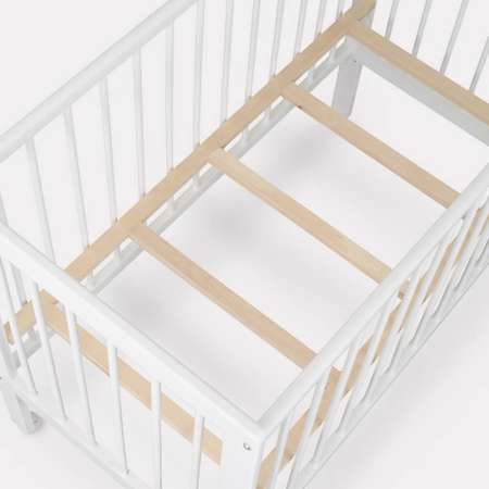 Детская кроватка Rant basic NORDIC прямоугольная, без маятника (белый)
