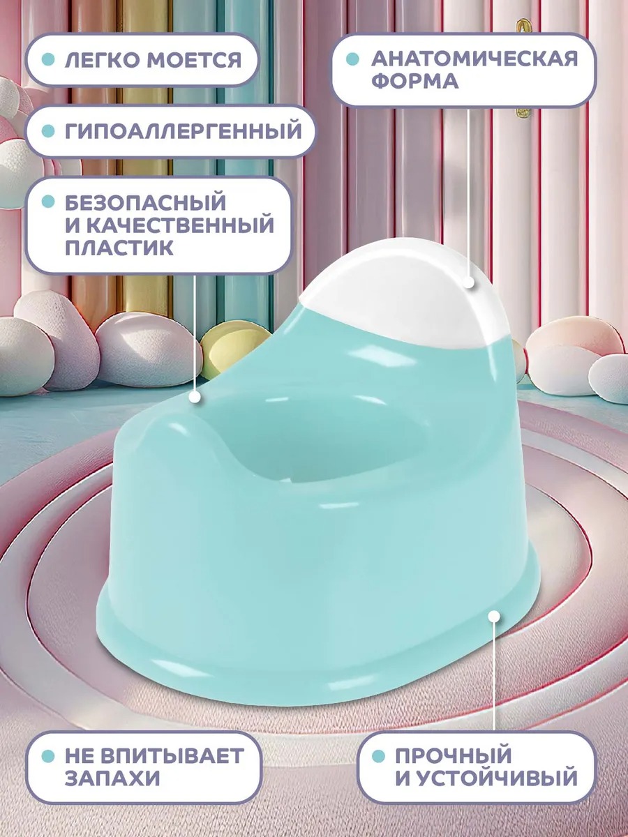 Горшок детский Компания Друзей анатомический с крышкой размер S - фото 2