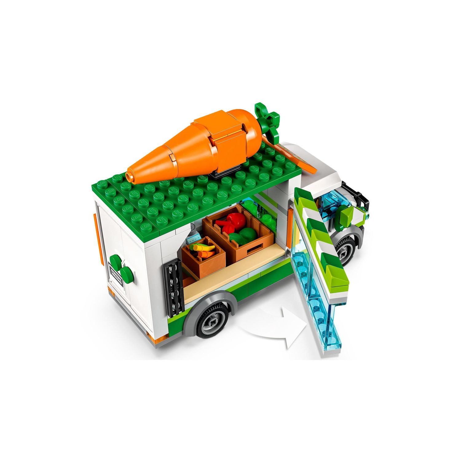 Конструктор LEGO City Farmers Market Van 60345 - фото 6