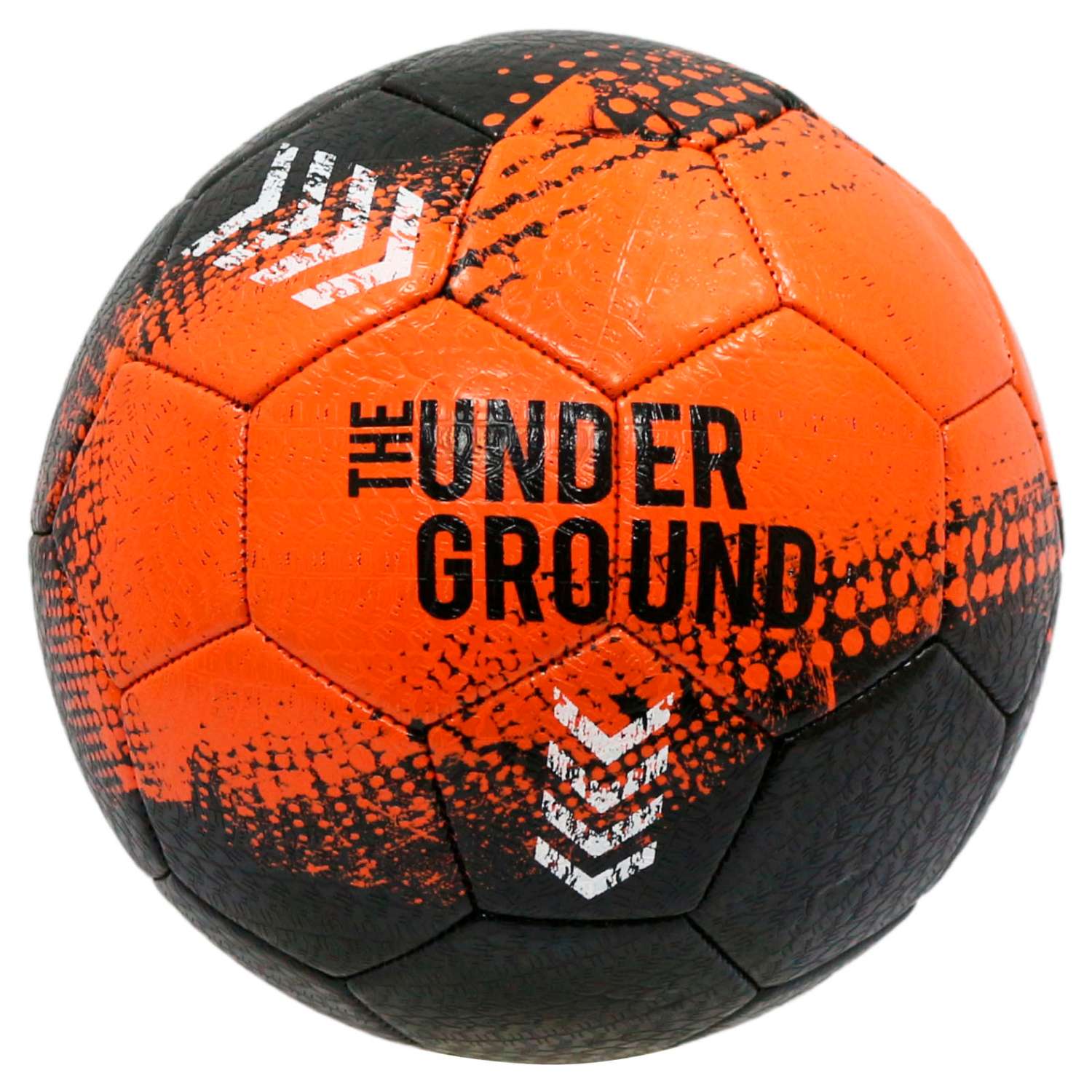 Мяч футбольный InGame UNDERGROUND №5 черно-оранжевый - фото 1