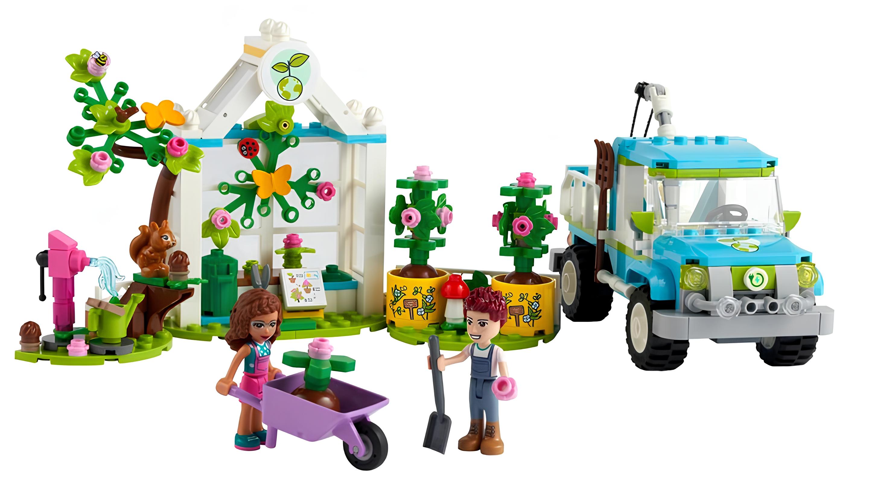 Конструктор LEGO Friends Машина для посадки деревьев купить по цене 4999 ₽  в интернет-магазине Детский мир