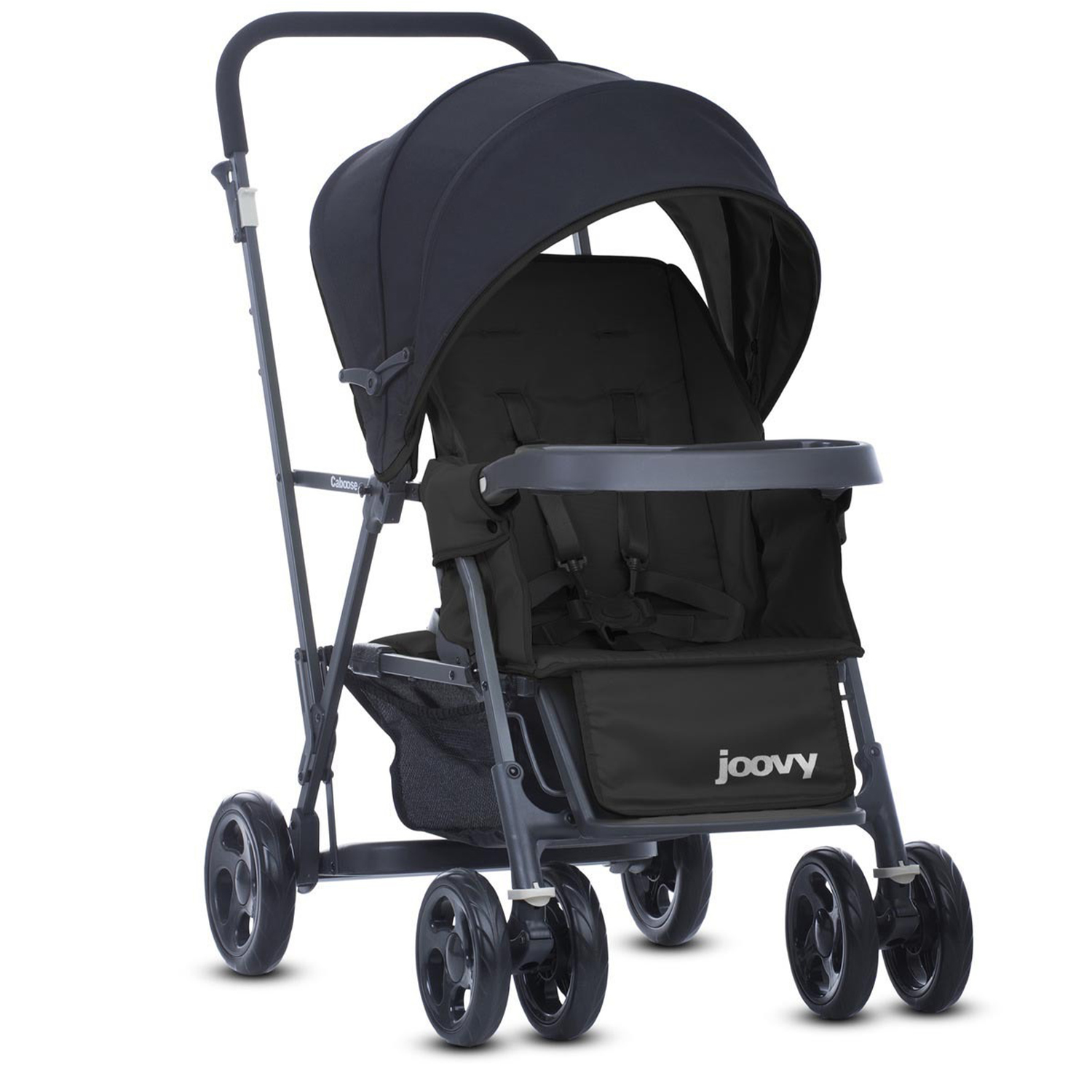 Прогулочная коляска JOOVY Caboose Graphite Черная - фото 1