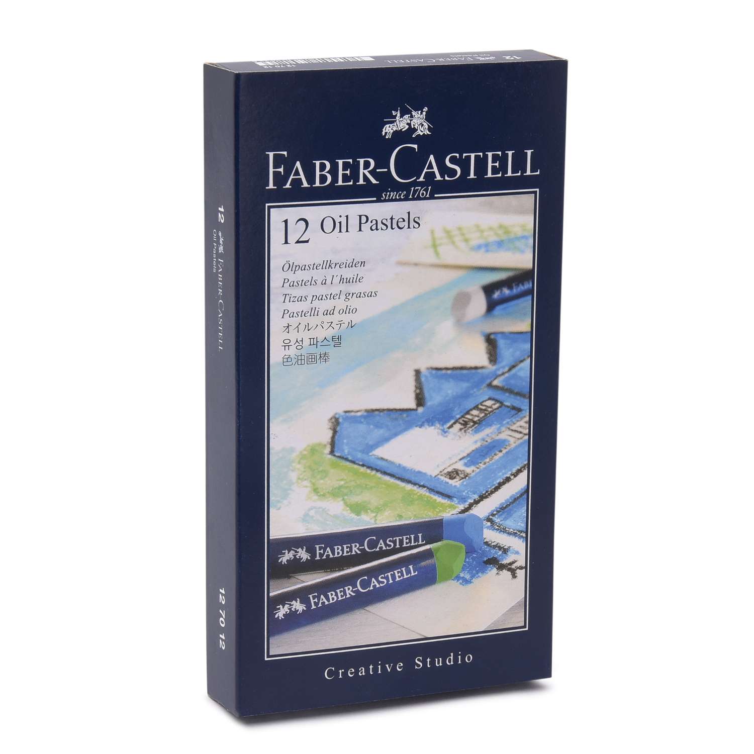 Масляная пастель Faber Castell STUDIO QUALITY набор цветов в картонной коробке 12 шт. - фото 2